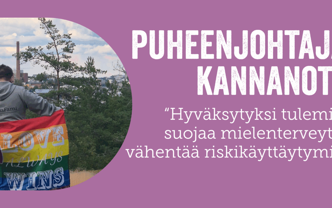 Hyväksytyksi tuleminen suojaa mielenterveyttä ja vähentää riskikäyttäytymistä