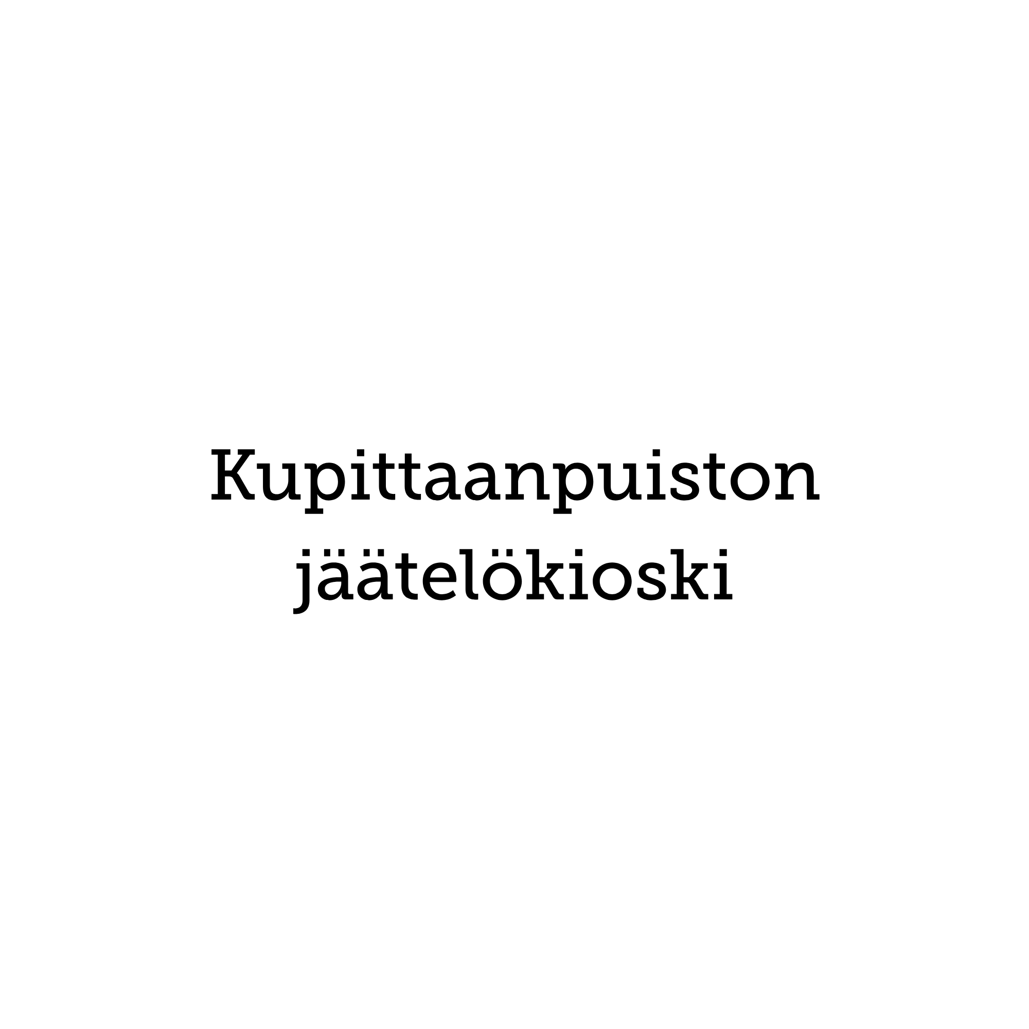 Kupittaanpuiston jäätelökioski (1) Aikatran logo