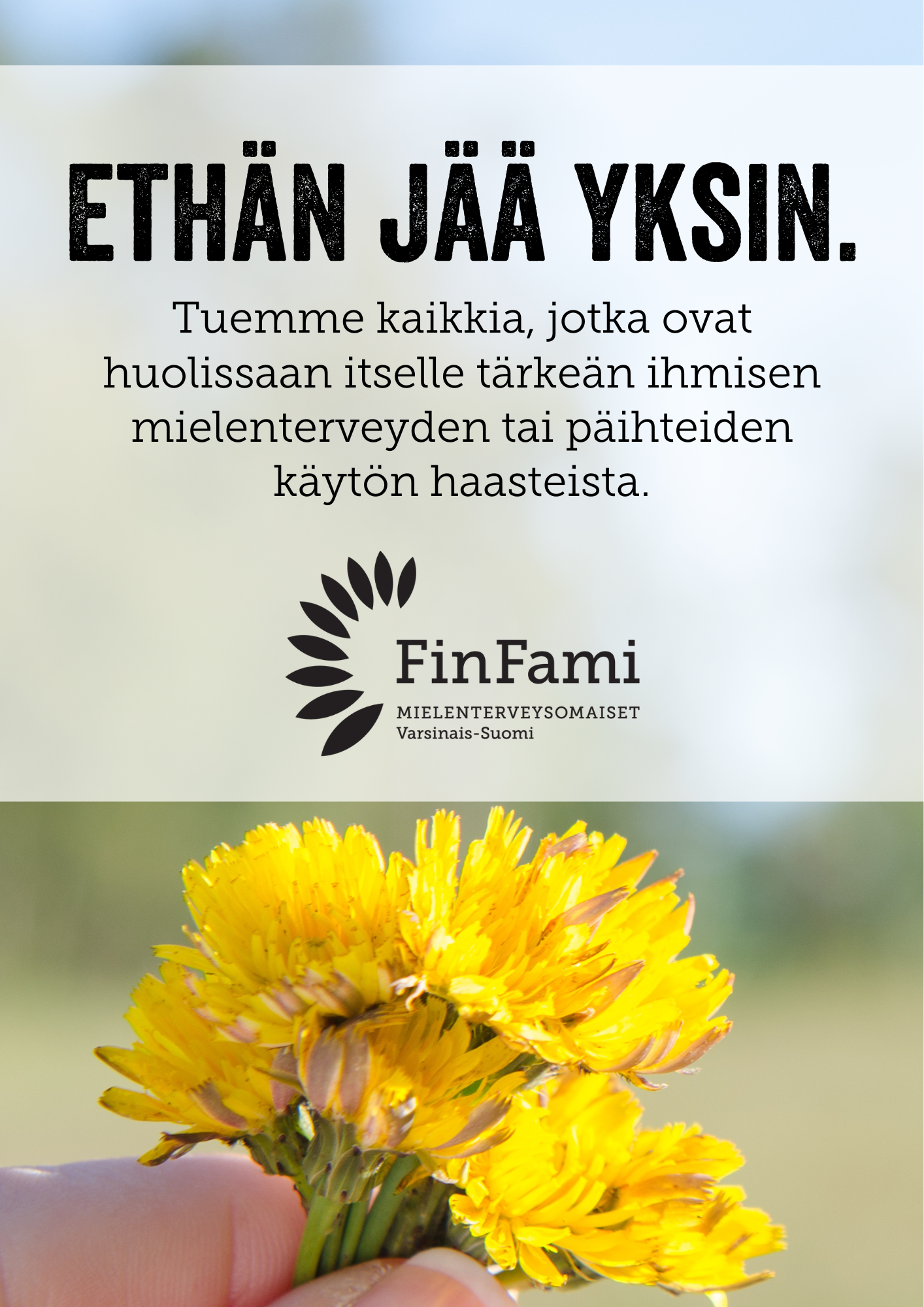 FinFamin yleisesitteen kansikuva