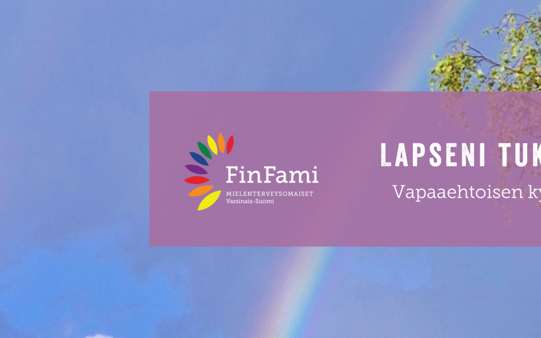 otsikkokuva "Pride 2026: lapseni tukena", taustalla taivaalla sateenkaari